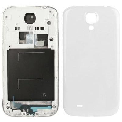 Cadre central d'origine avec coque arrière pour Samsung Galaxy S4 / I9500 (Blanc)