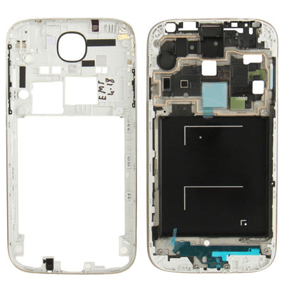 Marco Medio Original con cubierta Trasera para Samsung Galaxy S4 / I9500 (Blanco)