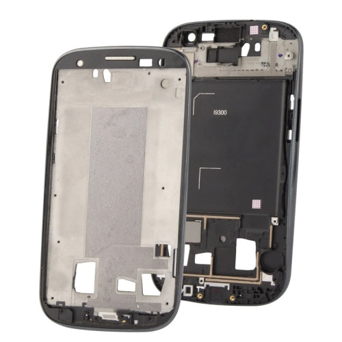 2 in 1 for Samsung Galaxy S3 / i9300 (Original LCD Intermediate Plate + Original Front Chassis) (Black)