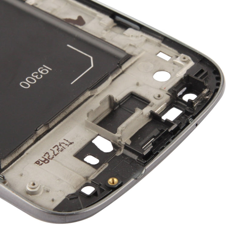 2 en 1 pour Samsung Galaxy S3 / i9300 (Plaque Intermédiaire LCD d'Origine + Châssis Avant d'Origine) (Gris)