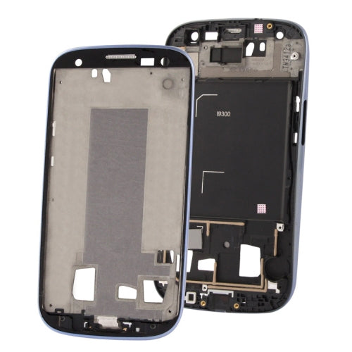 2 in 1 for Samsung Galaxy S3 / i9300 (Original LCD Center Plate + Original Front Chassis) (Dark Blue)