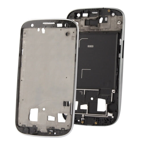 2 en 1 pour Samsung Galaxy S3 / i9300 (Plaque centrale LCD d'origine + châssis avant d'origine) (Argent)