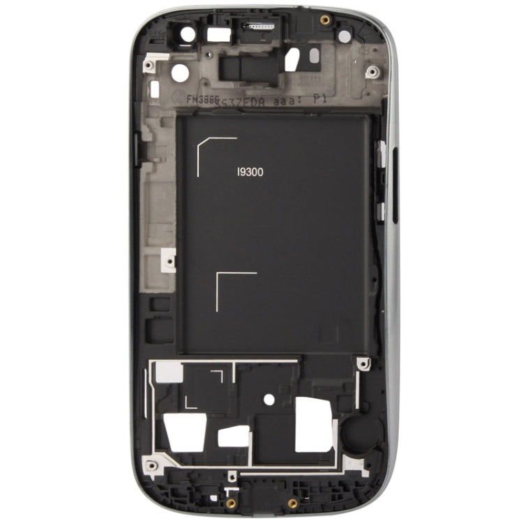 2 en 1 pour Samsung Galaxy S3 / i9300 (Plaque centrale LCD d'origine + châssis avant d'origine) (Argent)