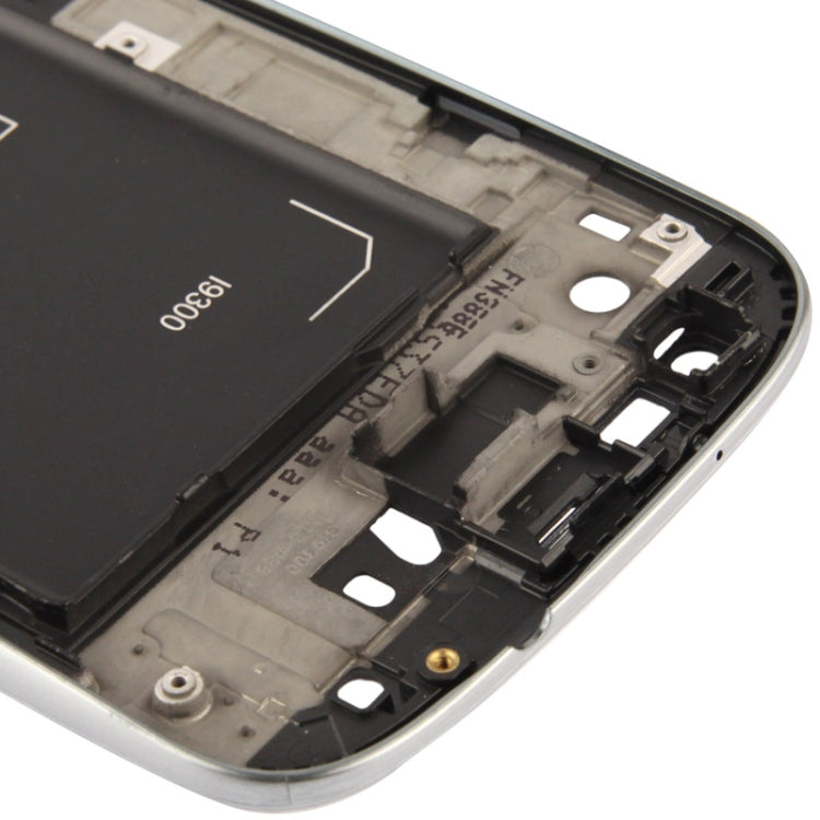 2 in 1 für Samsung Galaxy S3 / i9300 (Original LCD Mittelplatte + Original Frontchassis) (Silber)