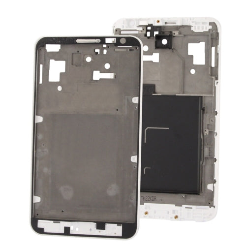 2 en 1 para Samsung Galaxy Note / i9220 (placa intermedia LCD Original + chasis Frontal Original) (Blanco)