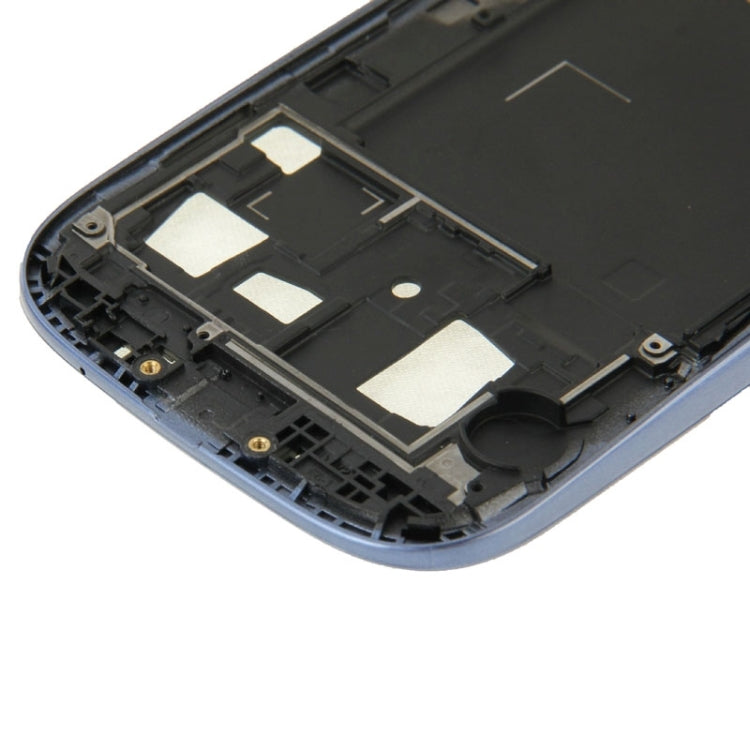 Cubierta de placa Frontal de Carcasa Completa para Samsung Galaxy S3 LTE / i9305 (Azul)