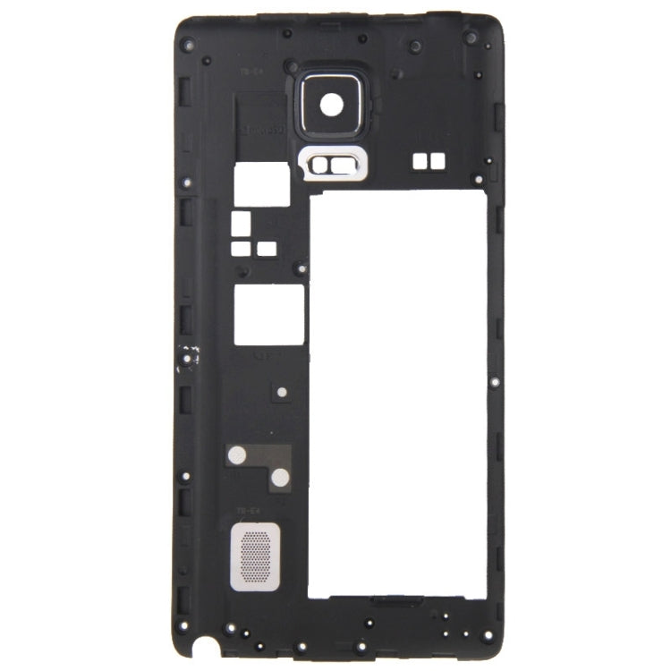 Cadre central / Coque arrière pour Samsung Galaxy Note Edge / N915 (Noir)