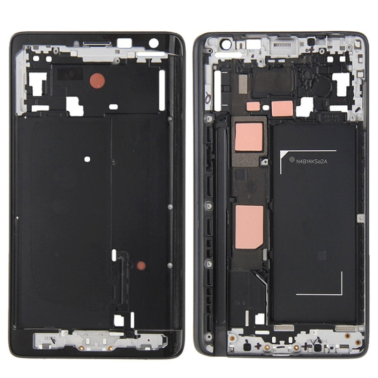 Plaque de cadre LCD du boîtier avant pour Samsung Galaxy Note Edge / N915 (noir)