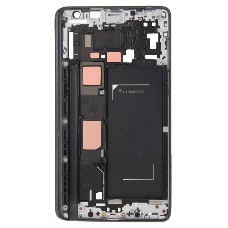 Placa de Marco LCD de Carcasa Frontal para Samsung Galaxy Note Edge / N915 (Negro)