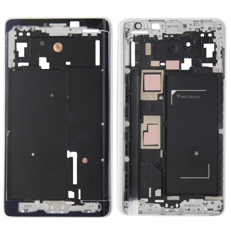 Plaque de cadre LCD du boîtier avant pour Samsung Galaxy Note Edge / N915 (Blanc)