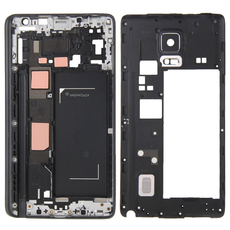 Full Housing Cover (Front Housing LCD Frame Plate + Middle Frame) for Samsung Galaxy Note Edge / N915 (Black)