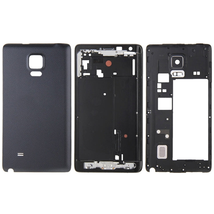 Full Housing Cover (Front Housing LCD Frame Plate + Middle Frame + Back Battery Cover) for Samsung Galaxy Note Edge / N915 (Black)