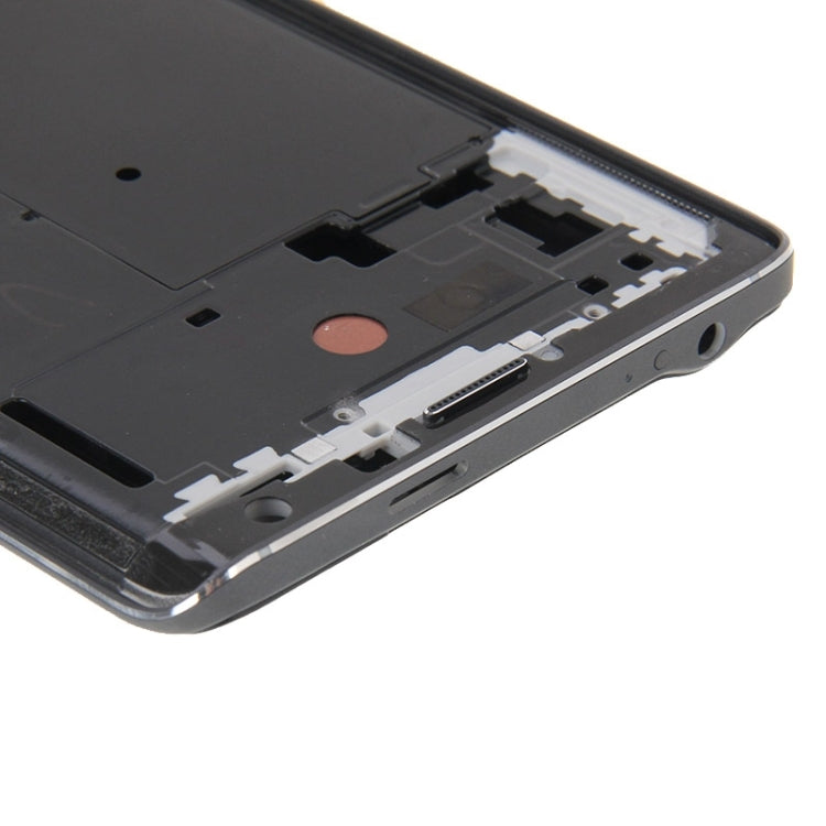 Couvercle complet du boîtier (plaque de cadre LCD du boîtier avant + cadre central + couvercle de batterie arrière) pour Samsung Galaxy Note Edge / N915 (noir)