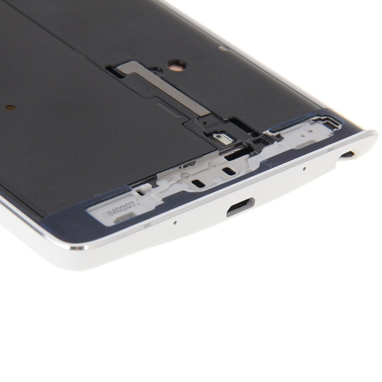 Couvercle complet du boîtier (plaque de cadre LCD du boîtier avant + cadre central + couvercle de batterie arrière) pour Samsung Galaxy Note Edge / N915 (Blanc)