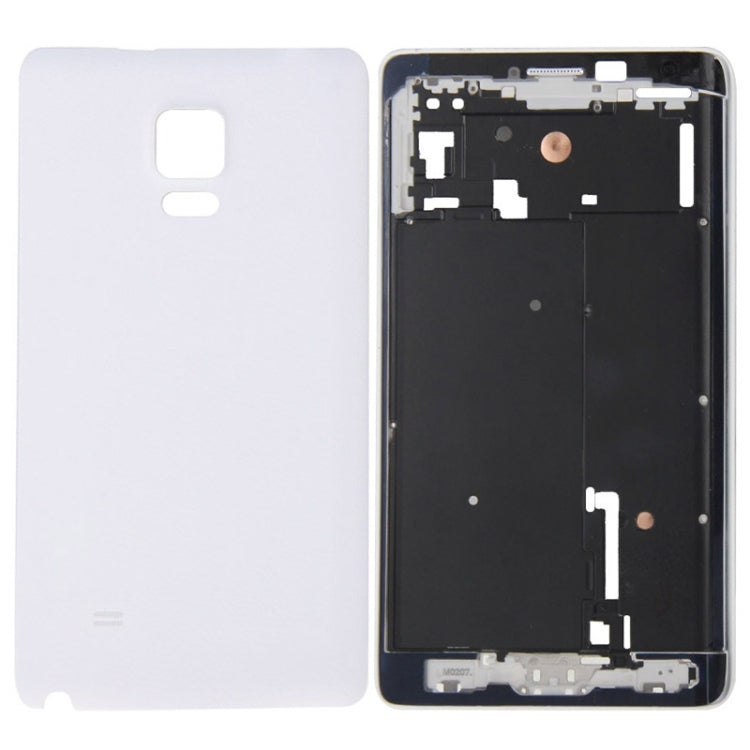 Couvercle complet du boîtier (plaque de cadre LCD du boîtier avant + couvercle de batterie arrière) pour Samsung Galaxy Note Edge / N915 (blanc)