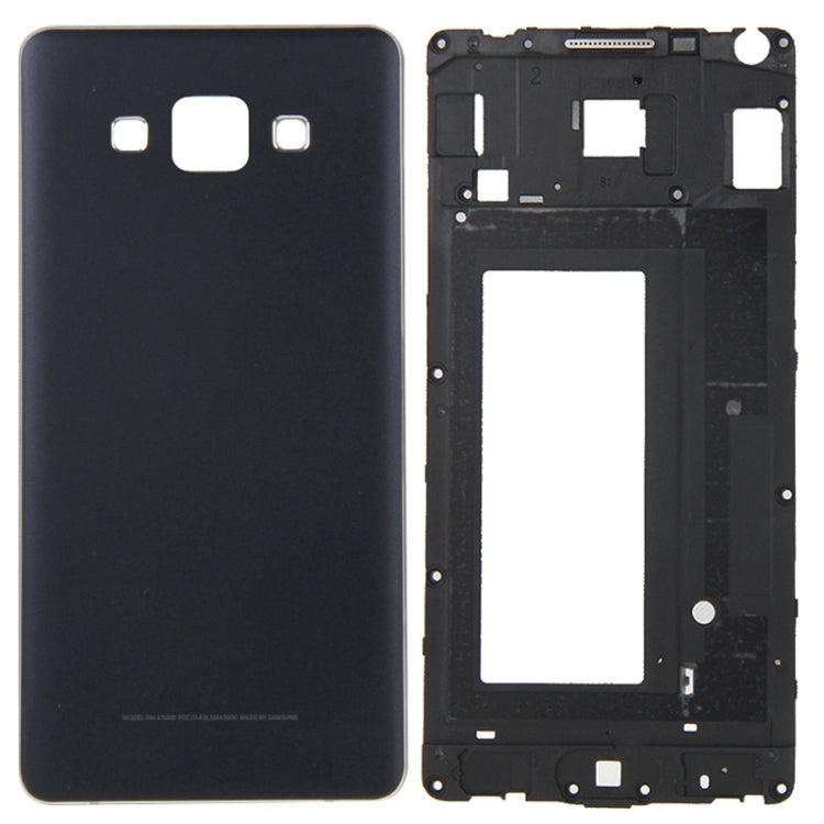 Couvercle complet du boîtier (plaque de cadre LCD du boîtier avant + boîtier arrière) pour Samsung Galaxy A5 / A500 (noir)