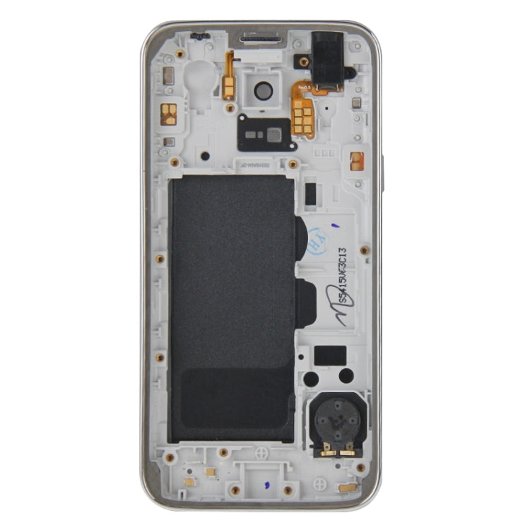 Cubierta de Carcasa Completa (marco Medio bisel placa Trasera Carcasa panel de Lente de Cámara + cubierta Trasera de Batería) para Samsung Galaxy S5 Mini / G800 (Negro)