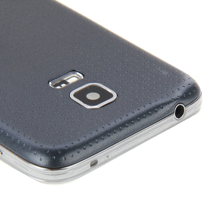 Full Housing Cover (Middle Frame Bezel Back Plate Housing Camera Lens Panel + Battery Back Cover) for Samsung Galaxy S5 Mini / G800 (Black)