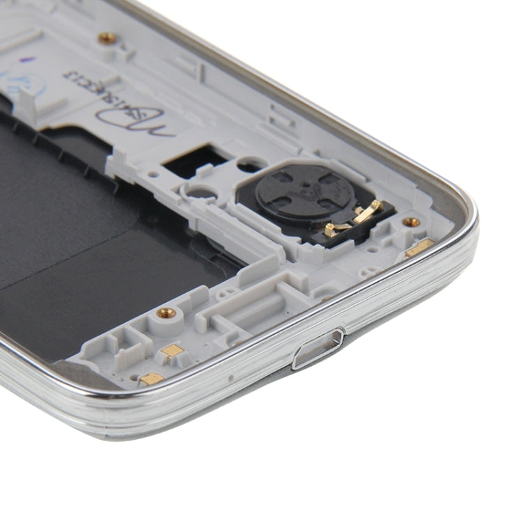 Couvercle complet du boîtier (panneau d'objectif de la caméra du boîtier de la plaque arrière du cadre central + couvercle arrière de la batterie) pour Samsung Galaxy S5 Mini / G800 (noir)