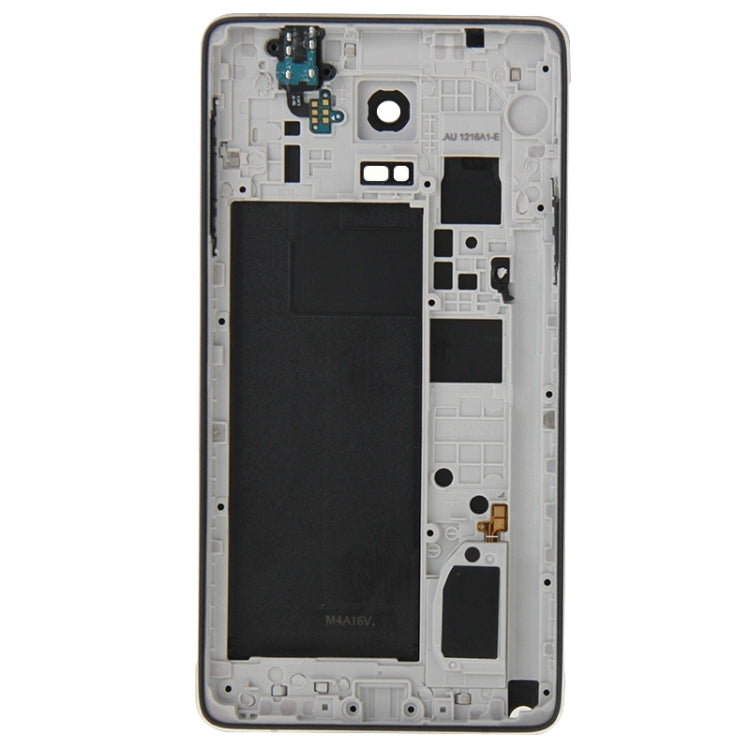 Couvercle complet du boîtier (panneau d'objectif de l'appareil photo du boîtier de la plaque arrière du cadre central + couvercle arrière de la batterie) pour Samsung Galaxy Note 4 / N910F (noir)