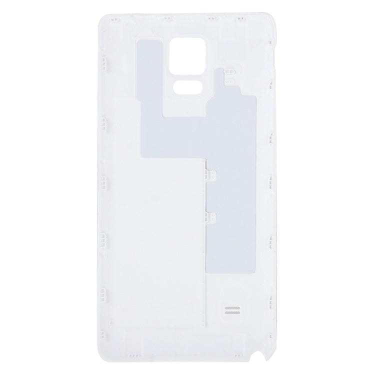 Couvercle complet du boîtier (plaque de cadre LCD du boîtier avant + plaque arrière du boîtier du cadre central + panneau d'objectif de l'appareil photo + couvercle de la batterie arrière) pour Samsung Galaxy Note 4 / N910V (Blanc)