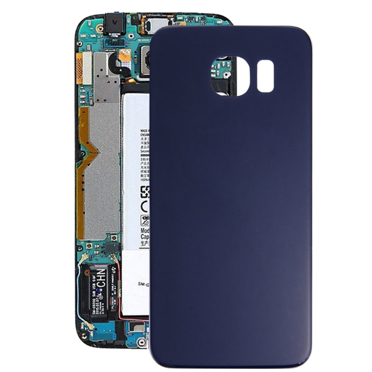 Cache batterie arrière pour Samsung Galaxy S6 Edge / G925 (Bleu)