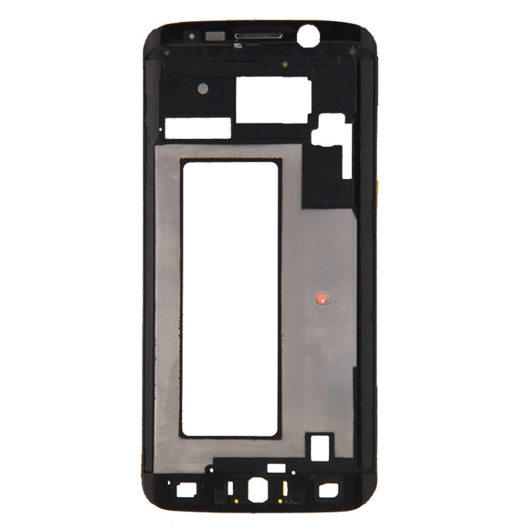 Couvercle complet du boîtier (plaque de cadre LCD du boîtier avant + couvercle de batterie arrière) pour Samsung Galaxy S6 Edge / G925 (blanc)