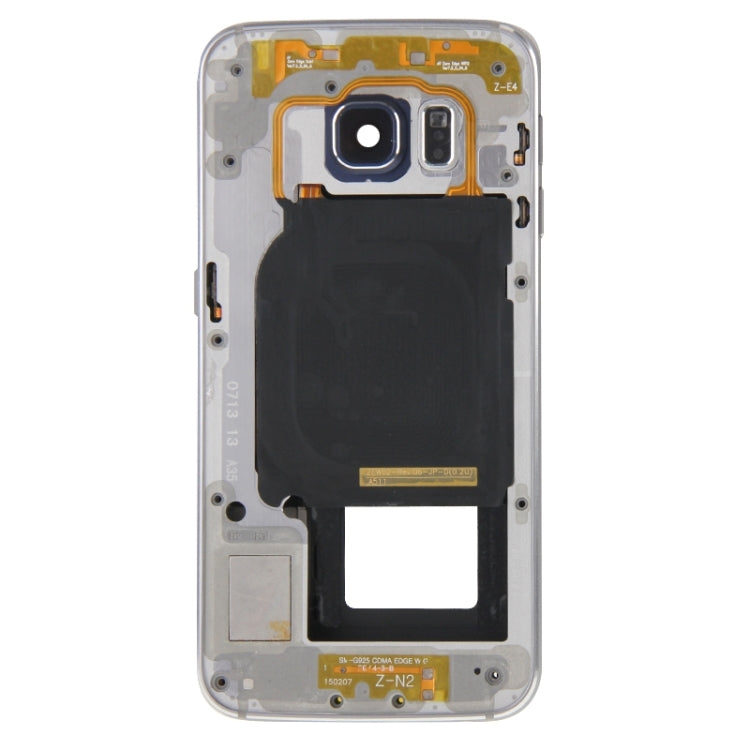 Cubierta de Carcasa Completa (Carcasa Frontal placa de Marco LCD + Carcasa de placa Trasera panel de Lente de Cámara) para Samsung Galaxy S6 Edge / G925 (Gris)