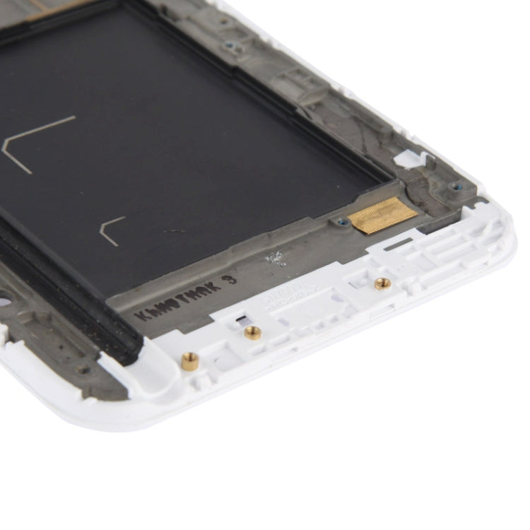 Plaque centrale LCD avec câble flexible pour Samsung Galaxy Note i9220 (Blanc)