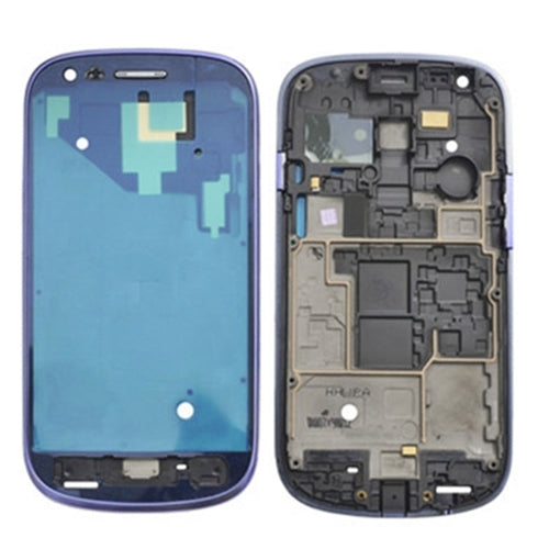 Plaque de cadre LCD du boîtier avant pour Samsung Galaxy S3 Mini / i8190 (bleu foncé)