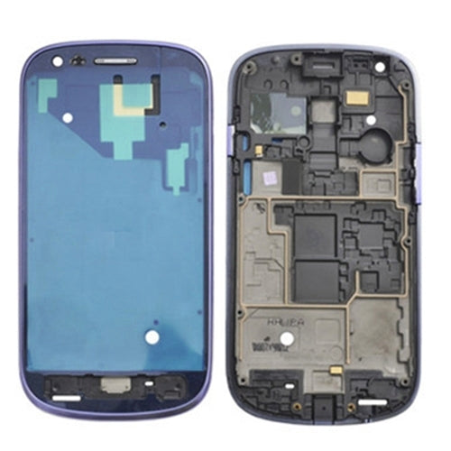 Plaque de cadre LCD du boîtier avant pour Samsung Galaxy S3 Mini / i8190 (bleu foncé)