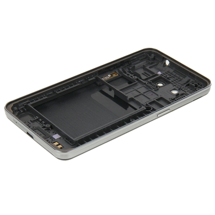 Couvercle complet du boîtier (cadre central + couvercle arrière de la batterie) + bouton d'accueil pour Samsung Galaxy Core 2 / G355 (noir)