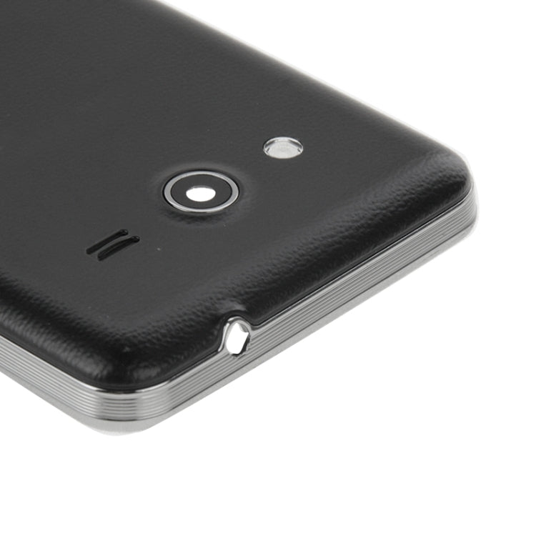 Couvercle complet du boîtier (cadre central + couvercle arrière de la batterie) + bouton d'accueil pour Samsung Galaxy Core 2 / G355 (noir)