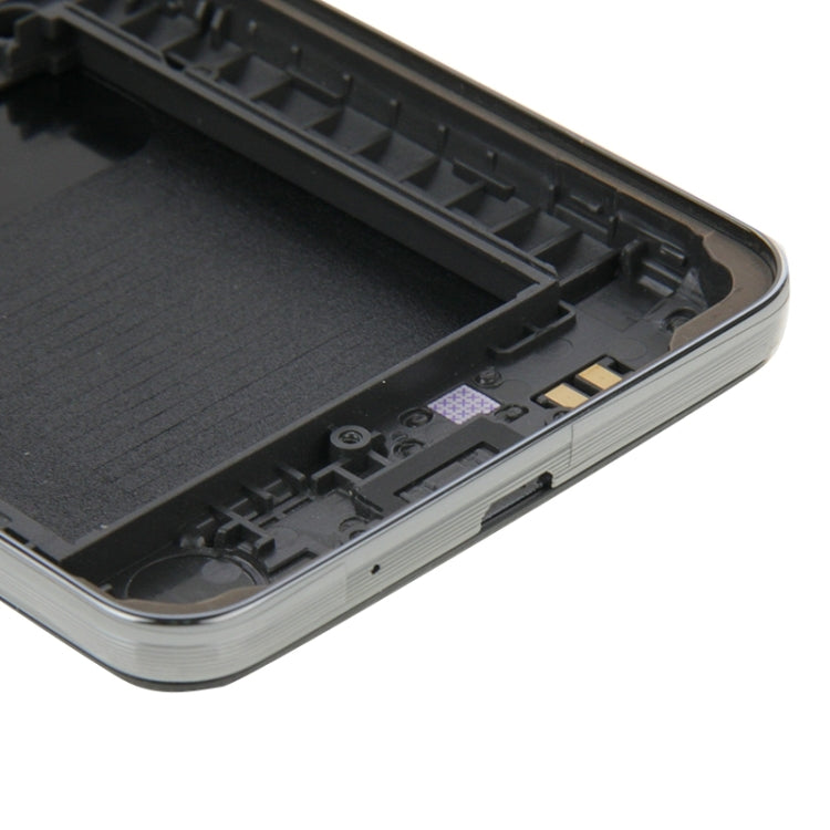 Full Housing Cover (Middle Frame + Battery Back Cover) + Home Button for Samsung Galaxy Core 2 / G355 (Black)