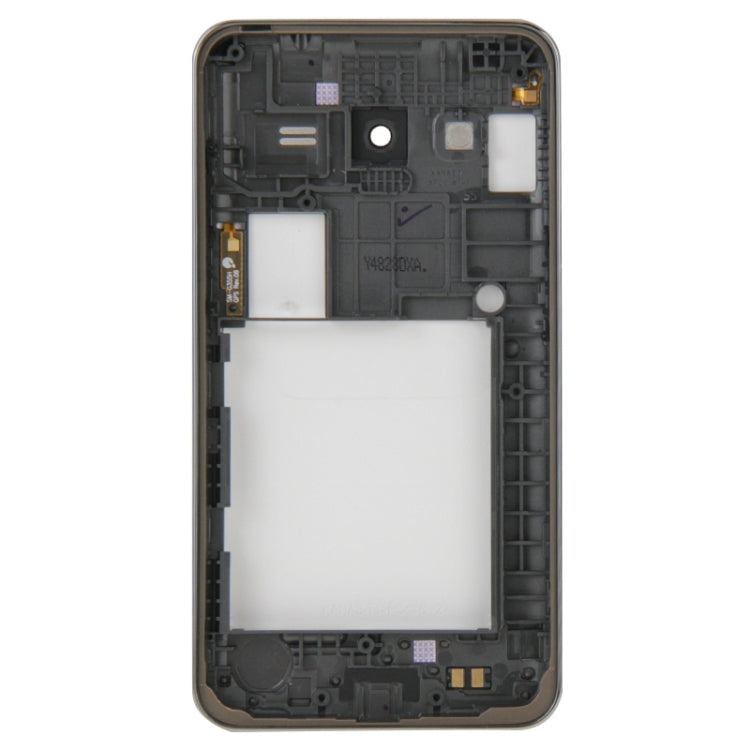 Couvercle complet du boîtier (cadre central + couvercle arrière de la batterie) + bouton d'accueil pour Samsung Galaxy Core 2 / G355 (blanc)