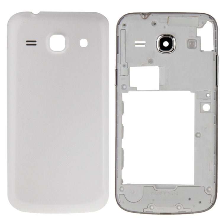 Cubierta de Carcasa Completa (Marco Medio + cubierta posterior de la Batería) para Samsung Galaxy Core Plus/ G350 (Blanco)