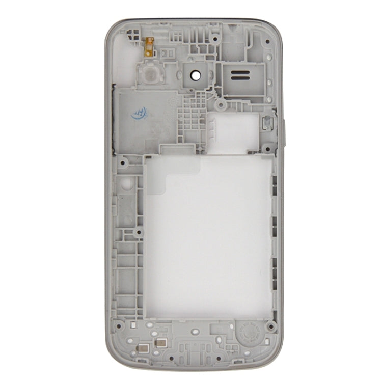 Couvercle complet du boîtier (cadre central + couvercle arrière de la batterie) pour Samsung Galaxy Core Plus/G350 (blanc)