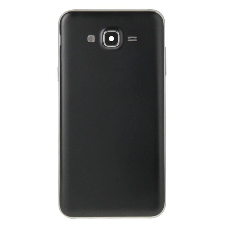 Full Housing Cover (Middle Frame + Battery Back Cover) for Samsung Galaxy J7 (Black)
