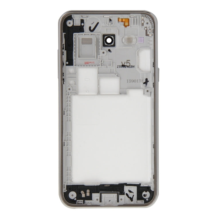 Couvercle complet du boîtier (cadre central + couvercle arrière de la batterie) pour Samsung Galaxy J5 (2015) / J500 (Blanc)