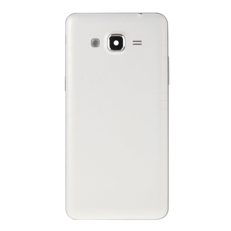 Cubierta de Carcasa Completa (Marco Medio + cubierta Trasera de la Batería) + Botón de Inicio para Samsung Galaxy Grand Prime / G530 (versión de Tarjeta SIM Dual) (Blanco)