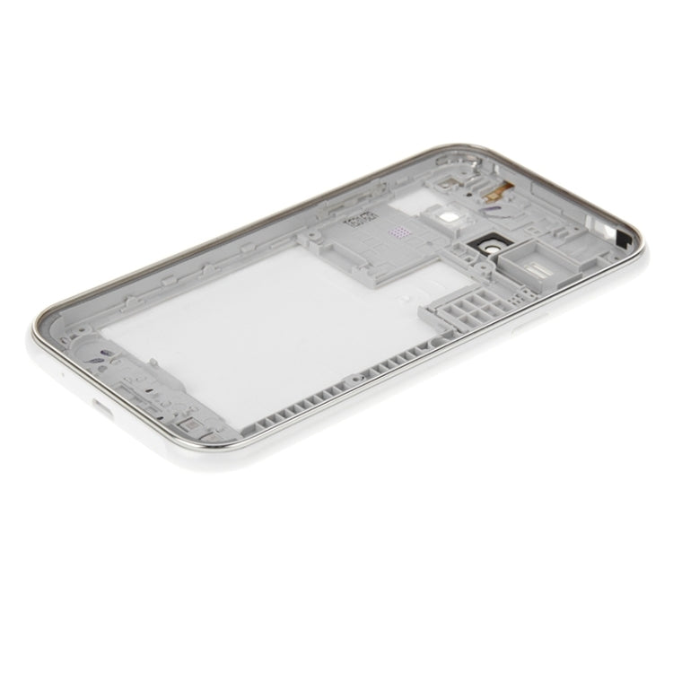 Cubierta de Carcasa Completa (Marco Medio + cubierta posterior de la Batería) para Samsung Galaxy J1 / J100 (Blanco)