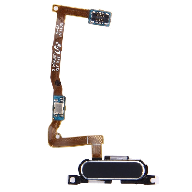 Bouton d'accueil avec câble flexible pour Samsung Galaxy Alpha / G850F (noir)