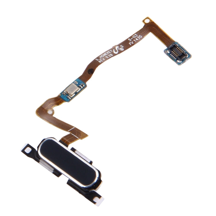 Botón de Inicio con Cable Flex para Samsung Galaxy Alpha / G850F (Negro)