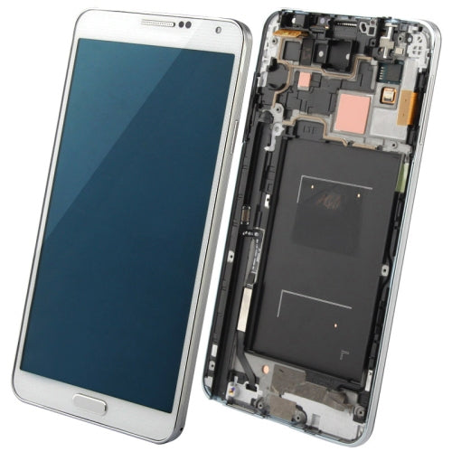 Ecran Complet LCD + Tactile + Châssis Samsung Galaxy Note 3 N900V Blanc