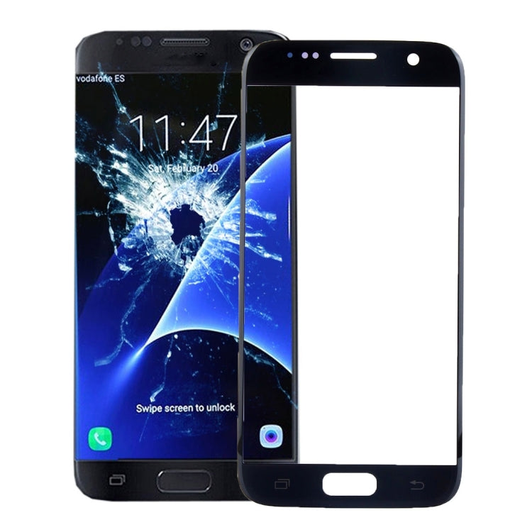 Outer Screen Glass for Samsung Galaxy S7 / G930 (Black)