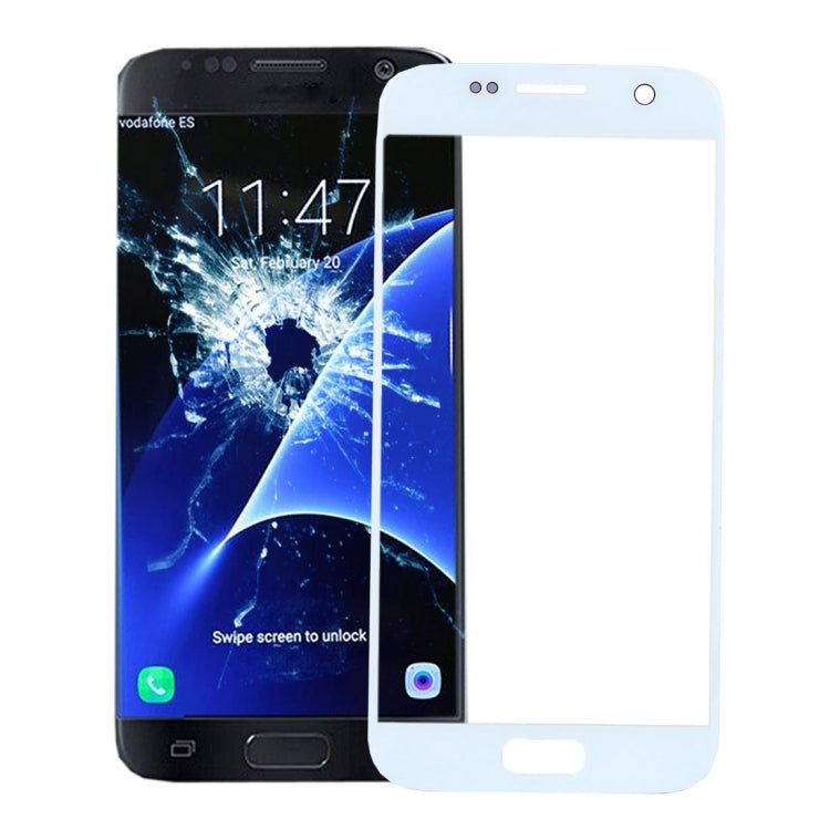 Outer Screen Glass for Samsung Galaxy S7 / G930 (White)