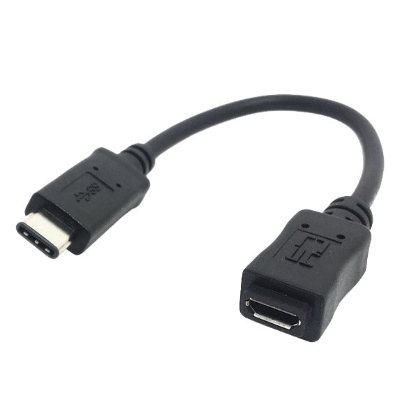 Cy-201 USB 3.1 Conector Macho Tipo C a Micro USB 2.0 Cable Hembra para Nokia N1 Cable de Cable: 20 cm (Negro)