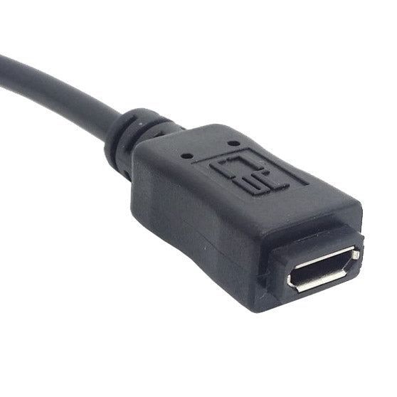 Cy-201 USB 3.1 Conector Macho Tipo C a Micro USB 2.0 Cable Hembra para Nokia N1 Cable de Cable: 20 cm (Negro)