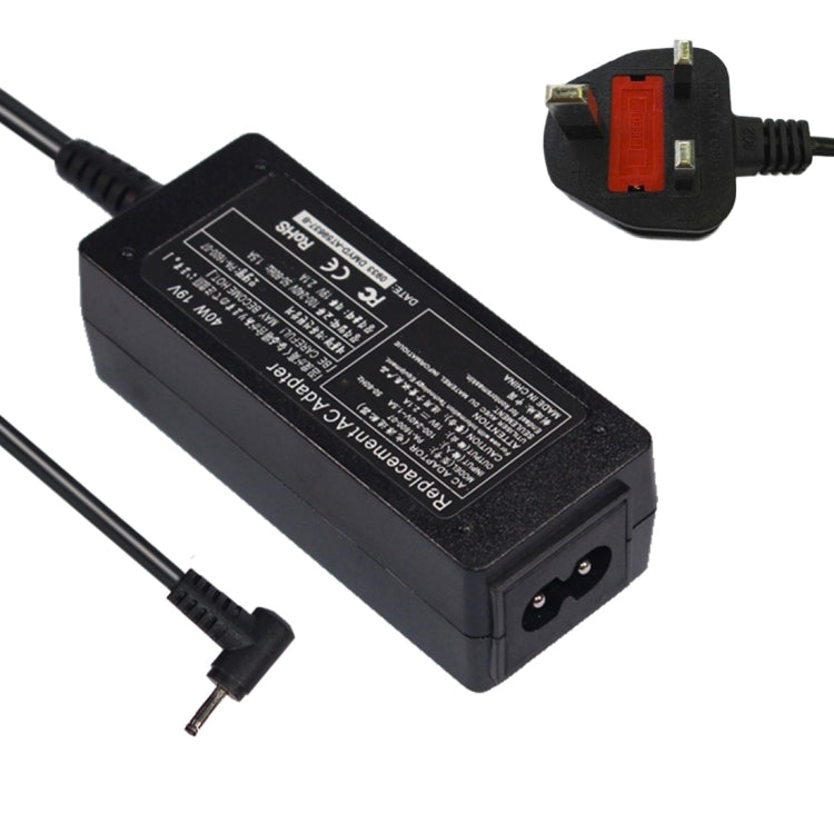Chargeur adaptateur d'alimentation 19V 2.1A 40W 2.5x0.7mm pour ordinateur portable Asus N17908 V85 R33030 EXA0901 XH (prise UK)