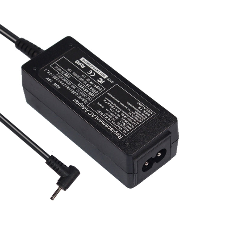 Chargeur adaptateur secteur 19V 2.1A 40W 2.5x0.7mm pour ordinateur portable Asus N17908 V85 R33030 exa0901 xh (prise EU)